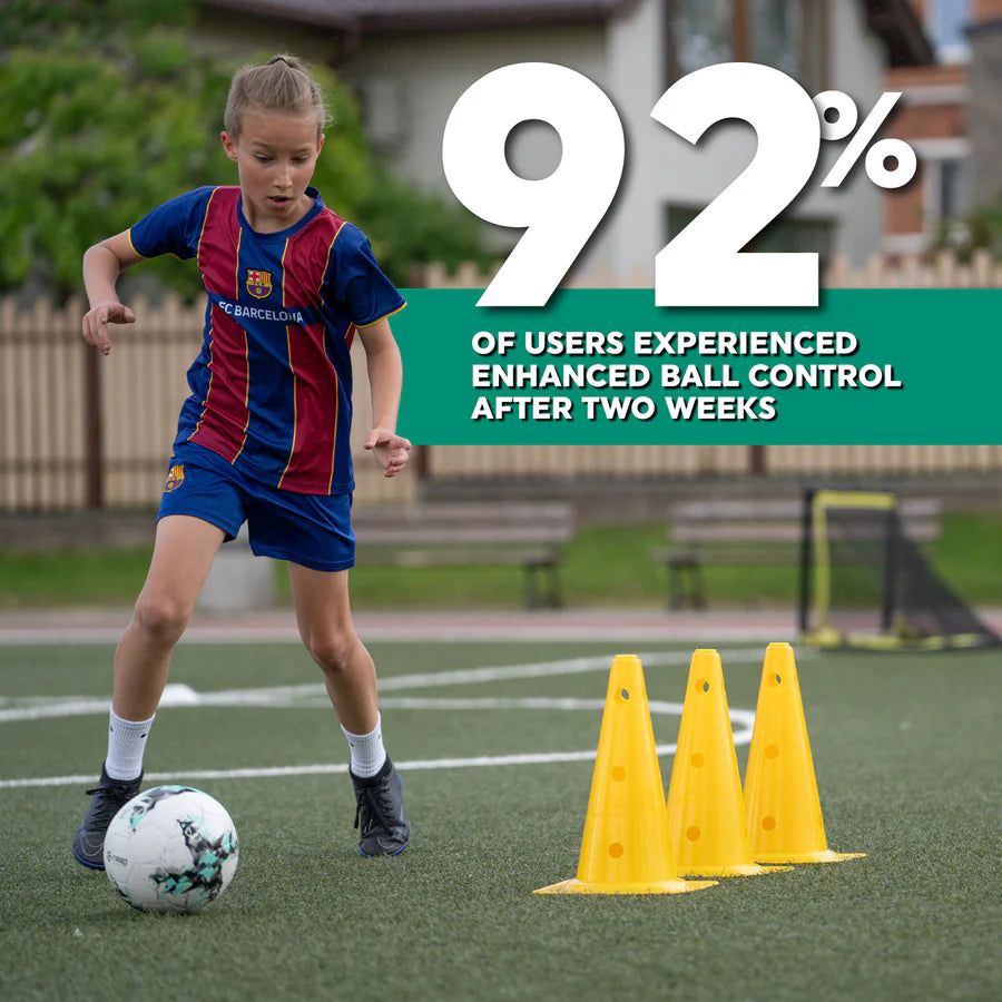 Voetbal Trainingsmat 90x60 cm met Videotraining Anti-slip Sokken Dribbelmat Thuistraining Coördinatie Kinderen Balcontrole Voetbalmat Oefeningen | Sansoti