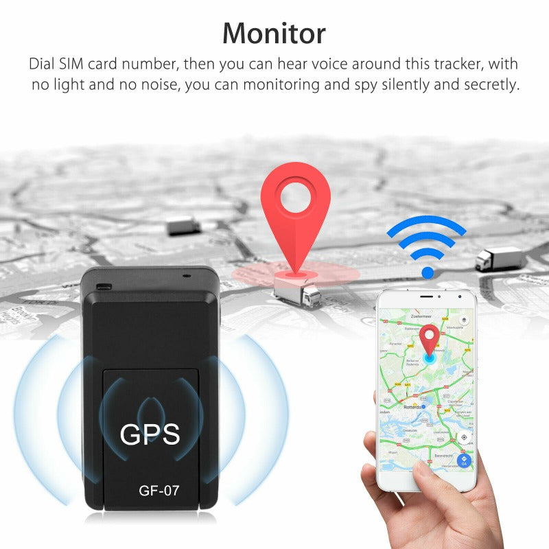 Mini Draagbare Magnetische GPS Tracker voor Voertuigen en Personen | Compacte Real-Time Locatie Volgsysteem met Spraakopname en 12 Dagen Standby | Sansoti