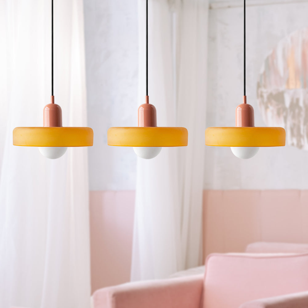 Luccon Triple Hanglamp Glas G9 Retro Kleuren Eettafel Woonkamer Design Verlichting Meerlamp | Sansoti
