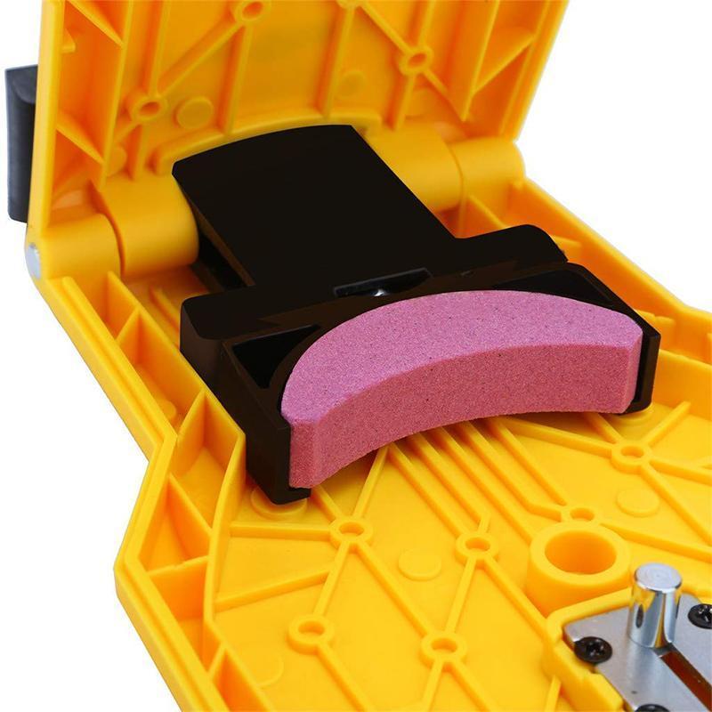 Universele Kettingzaag Slijper Slijpapparaat Handgereedschap Draagbaar Geel Metaal Nylon 21cm Professioneel | Sansoti