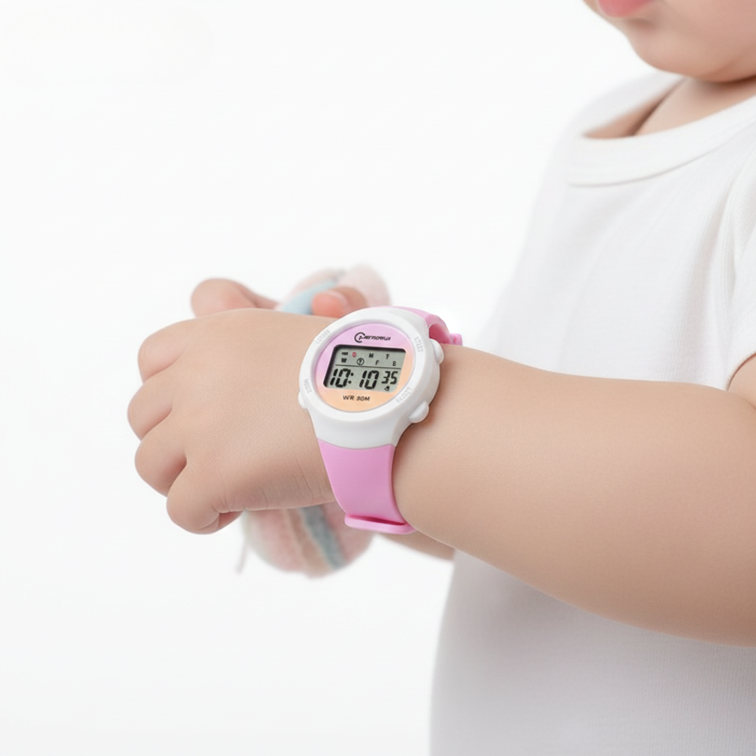 Digitale Kinderuhr Sportlich Wasserdicht mit Alarm Stoppuhr und Timer Silikonarmband für Jungen und Mädchen | Sansoti