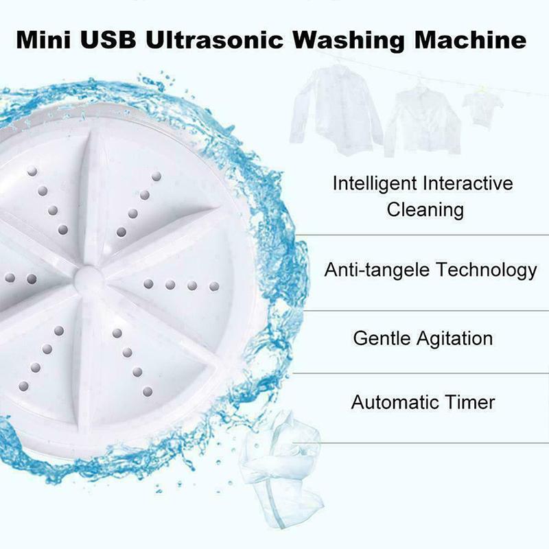 Kompaktes Ultraschall-Reinigungsgerät mit USB, multifunktional für Küche, Camping und Reisen, tragbar, praktisch | Sansoti