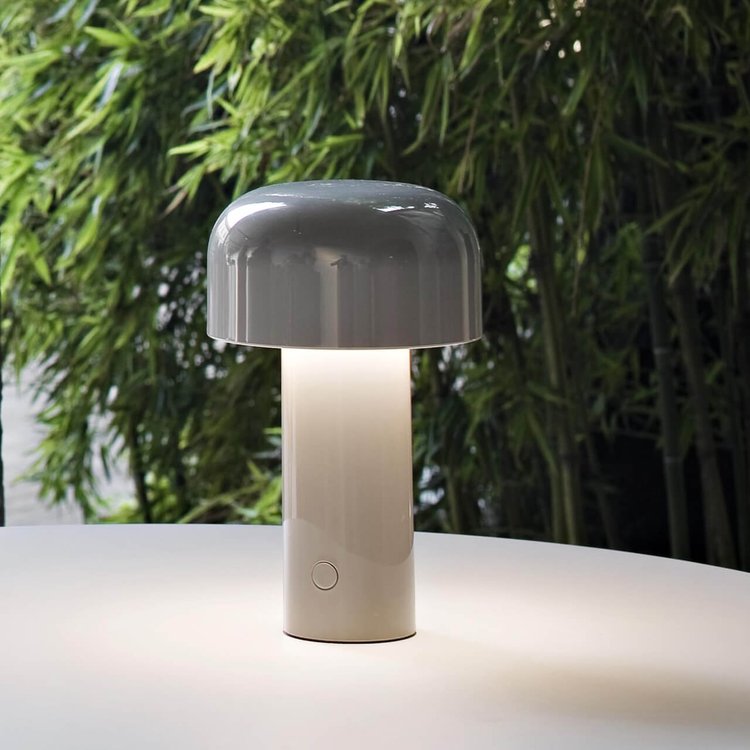 Paddenstoel Tafellamp Oplaadbaar | Draadloze LED Sfeerverlichting met Dimfunctie voor Binnen & Buiten | Sansoti