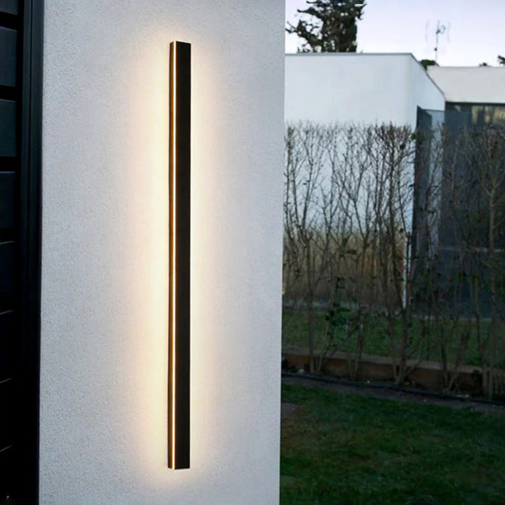Außenlampe Wandleuchte LED Schwarz Aluminium IP65 30-200cm Modern | Restfield