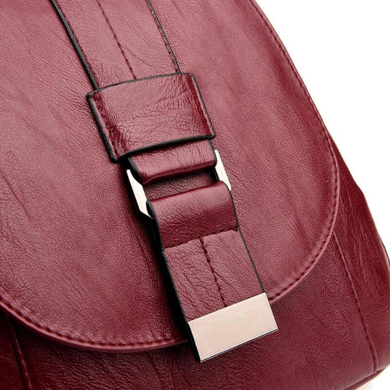 Leren Damesrugzak Elegant Design Praktisch Schoudertas Dagelijks Gebruik Mode Accessoire Veelzijdig Stijlvol | Sansoti