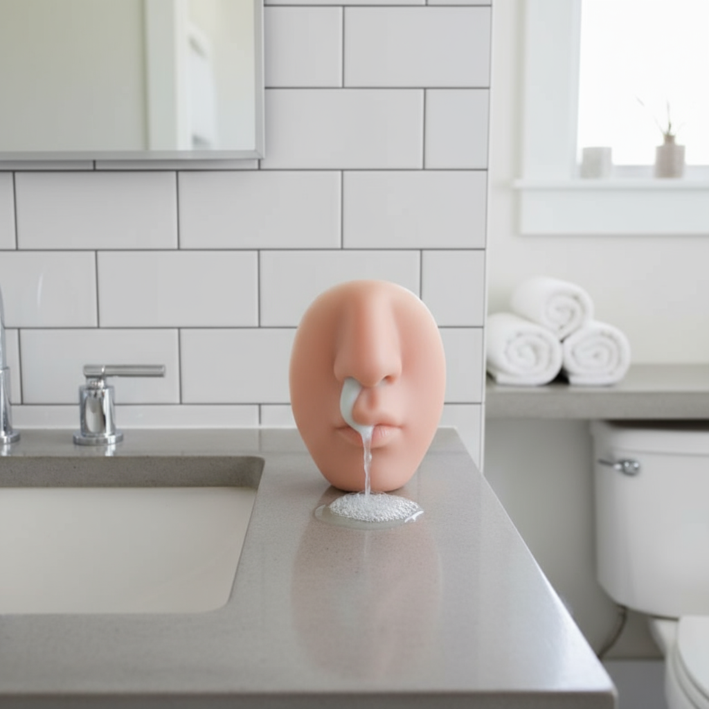 Humoristische Neuszeeppomp — Wandmontage Zeepverdeler met Realistisch Neusontwerp voor Grappige Sfeer | Sansoti