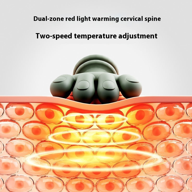 Nekmassageapparaat met Warmtefunctie en 4D Kneedsysteem | Draadloos Oplaadbaar | Sansoti