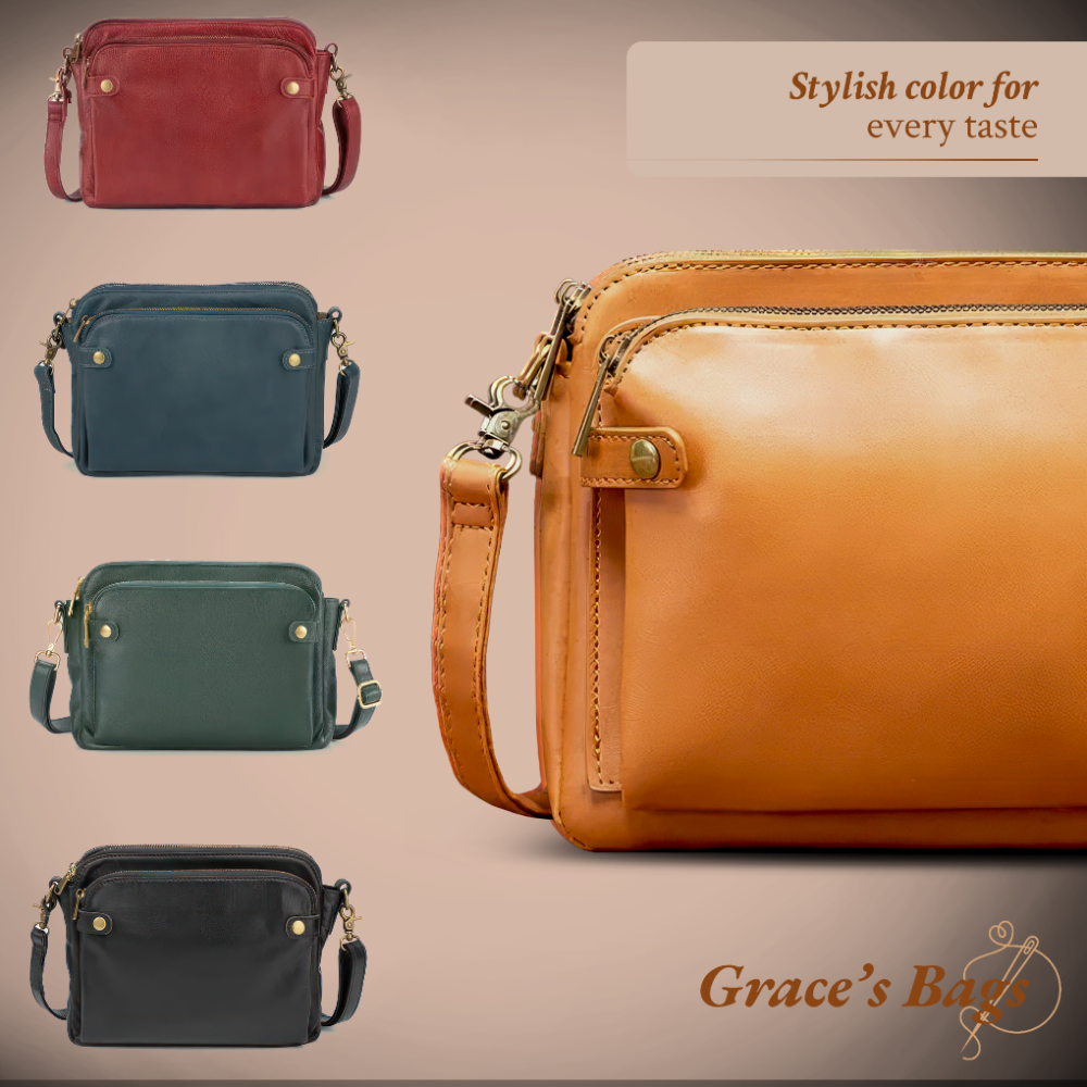 Leren Schoudertas met Geïntegreerde Portemonnee 9 Kaartvakken Compact Dagelijks Gebruik Dames Crossbody | Sansoti