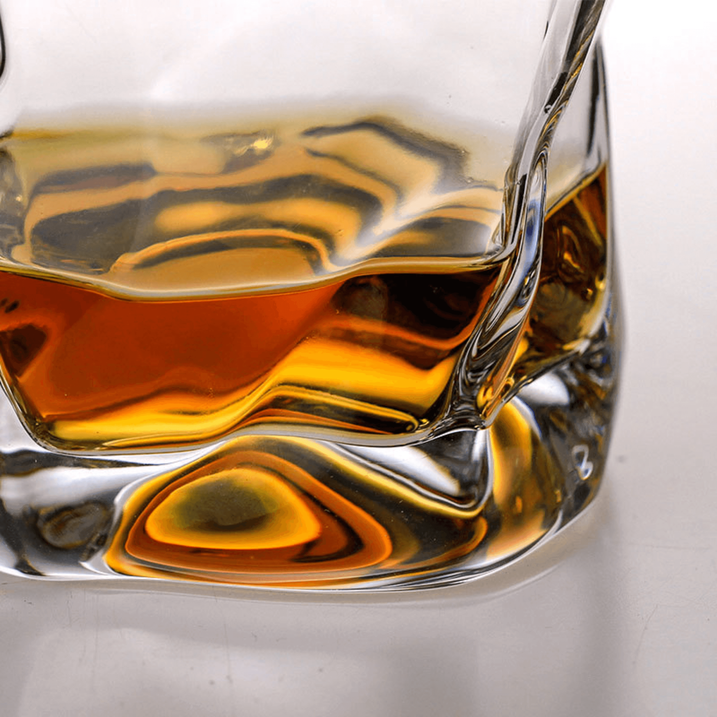 Whiskeyglas Edo Kiriko Japans Kristal Crumple Design Houten Geschenkdoos Handgemaakt | Sansoti