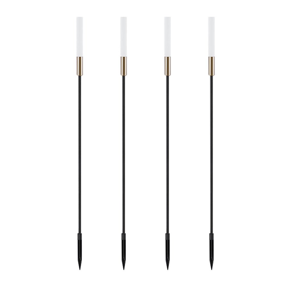 Solar LED Schilflampen Set 6-delig Zwart Goud Waterdicht Tuinverlichting Buitenlampen Sfeerlicht Zonne-energie | Sansoti