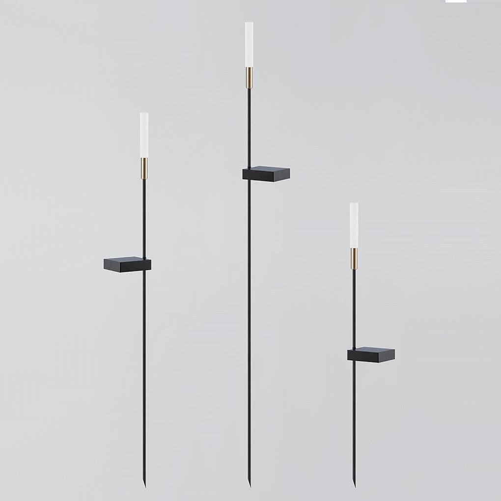 Solar LED Schilflampen Set 6-delig Zwart Goud Waterdicht Tuinverlichting Buitenlampen Sfeerlicht Zonne-energie | Sansoti