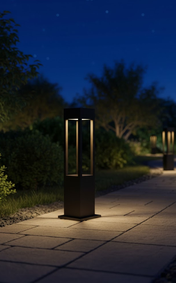 Staande tuinlamp LED aluminium waterdicht moderne buitenverlichting voor pad terras oprit tuin 30-100cm | Sansoti