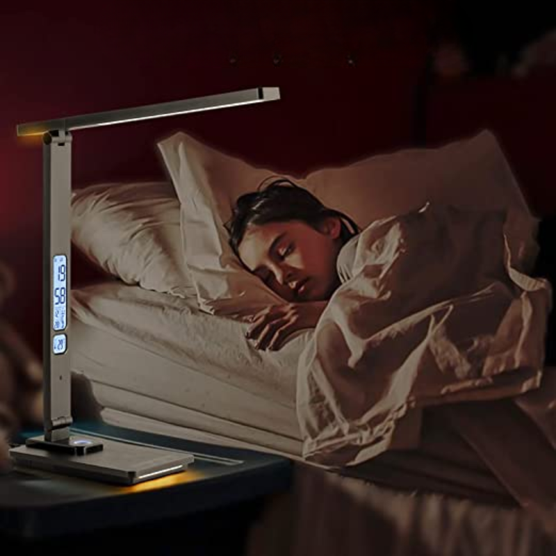 LED Desk Lamp with Wireless Charger and USB Port – Adjustable Lighting for Optimal Work Comfort | Sansoti
