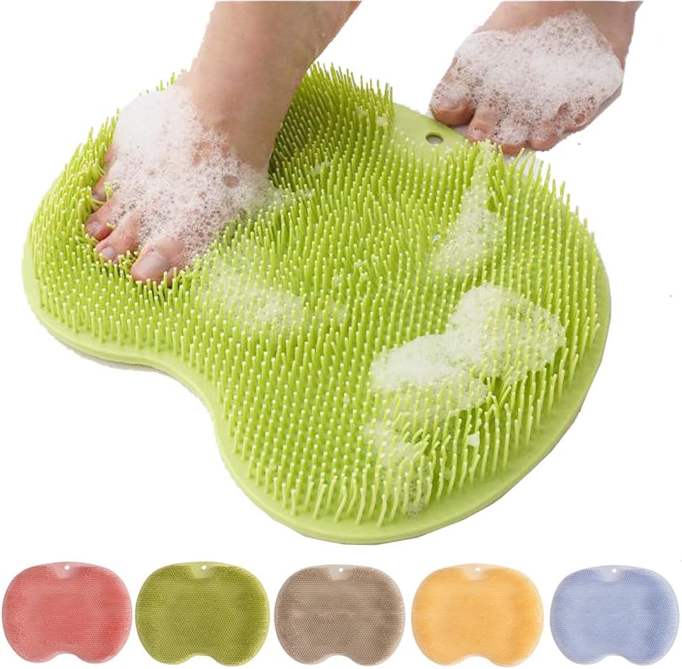 Fußmassage Duschmatte mit Saugnäpfen – freihändiges Fußpeeling & Massage | Restfield
