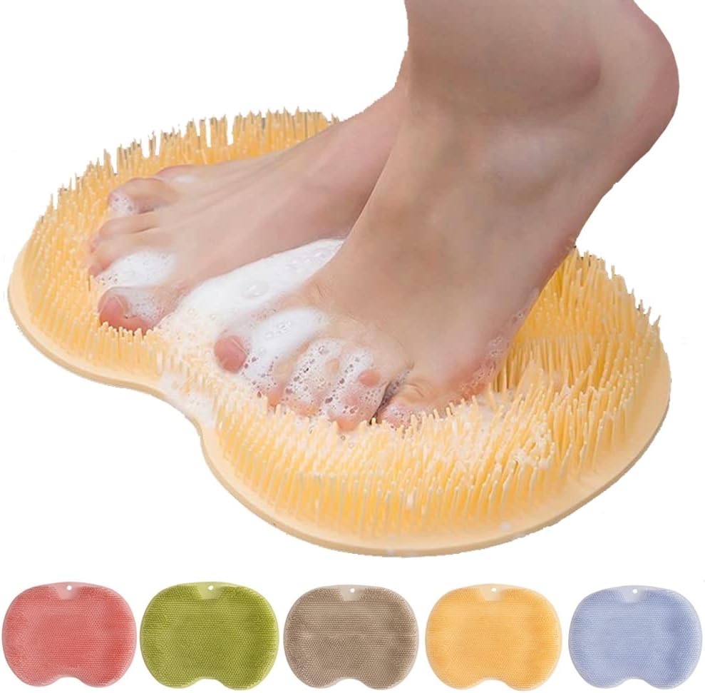 Fußmassage Duschmatte mit Saugnäpfen – freihändiges Fußpeeling & Massage | Restfield
