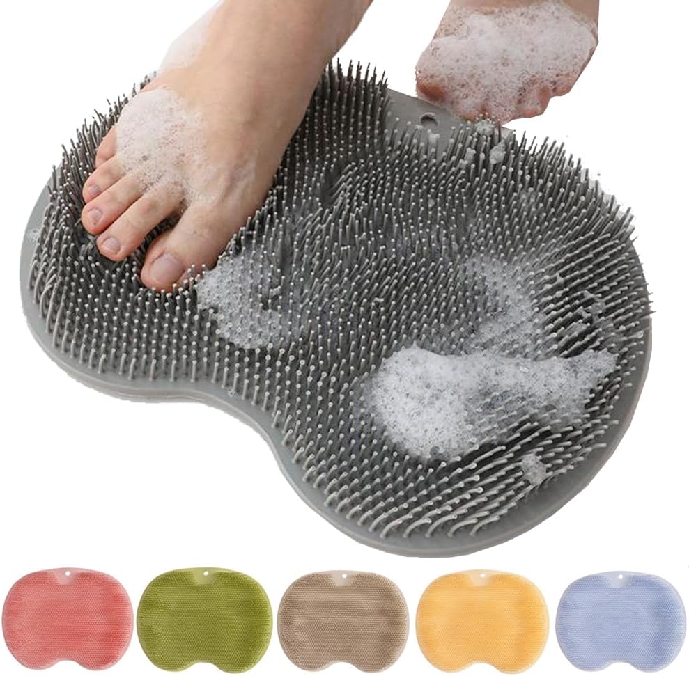 Fußmassage Duschmatte mit Saugnäpfen – freihändiges Fußpeeling & Massage | Restfield