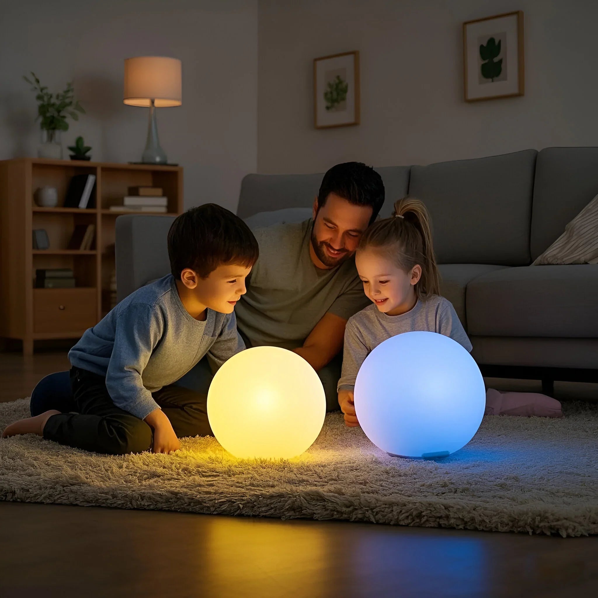 Weerbestendige Tuinbol LED-Lamp – Draadloos Oplaadbaar Sfeerverlichting voor Tuin Terras – Waterdicht Buitenlamp met Kleurwisselaar | Sansoti