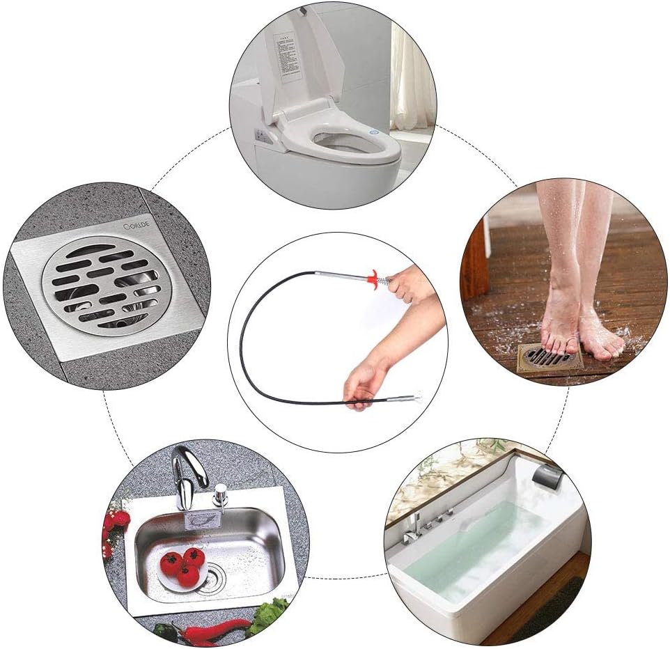 Afvoer Ontstopper met Flexibele Grijparmen voor Douche Wastafel Bad Keuken Verstopping Verwijderen Afvoer | Sansoti