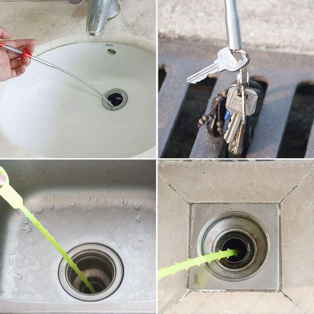 Afvoer Ontstopper met Flexibele Grijparmen voor Douche Wastafel Bad Keuken Verstopping Verwijderen Afvoer | Sansoti