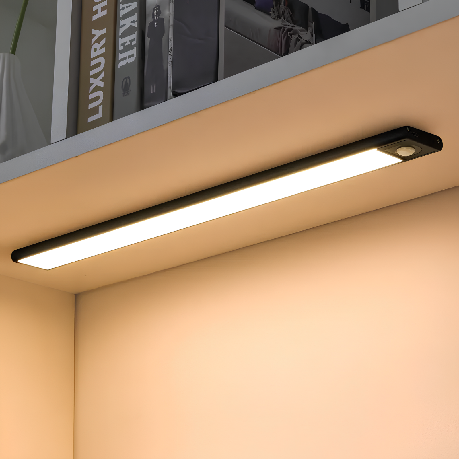 Bewegingssensor Lamp Draadloos ABS Compact Hal Trap Kast Nachtlamp Automatisch Licht USB Oplaadbaar | Sansoti