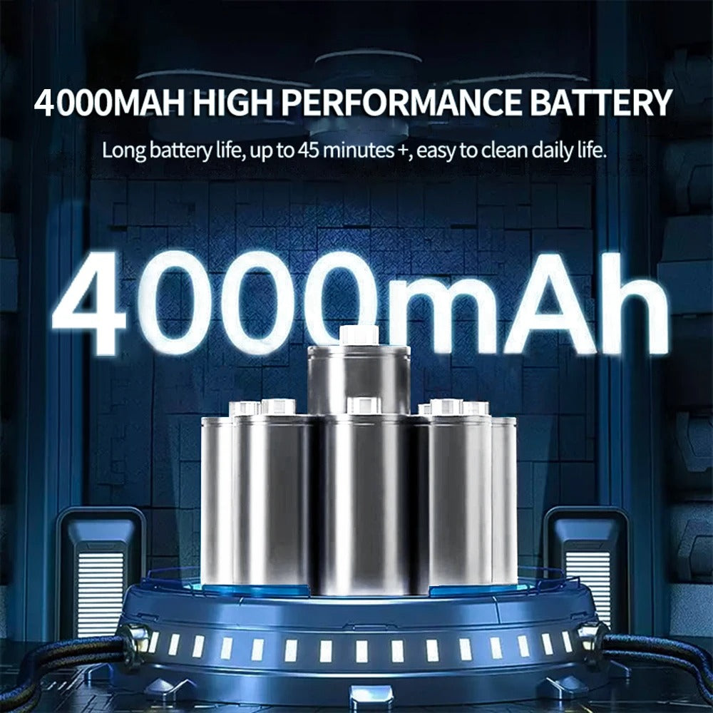Draadloze Handstofzuiger 95000Pa Zuigkracht Brushless Motor USB Oplaadbaar Auto Huis 550g Compact Licht | Sansoti