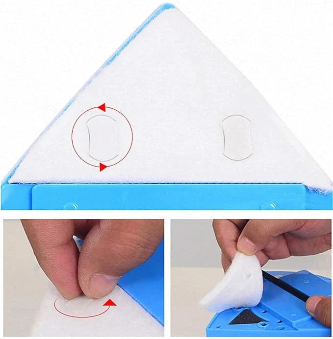 Nettoyeur de vitres magnétique double face pour fenêtres hautes et endroits difficiles d'accès | Sécurisé & efficace | Sansoti