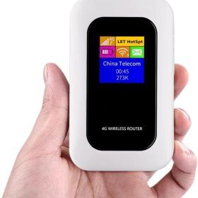 Draagbare 5G WiFi Router – Veilige Mobiele Internetverbinding voor Camper, Caravan en Reizen | 10 Apparaten | 150 Mbps | Sansoti