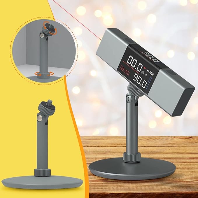 360° Laser Level with LED Display — Self-Leveling Cross Line Laser Construction Tool | Sansoti