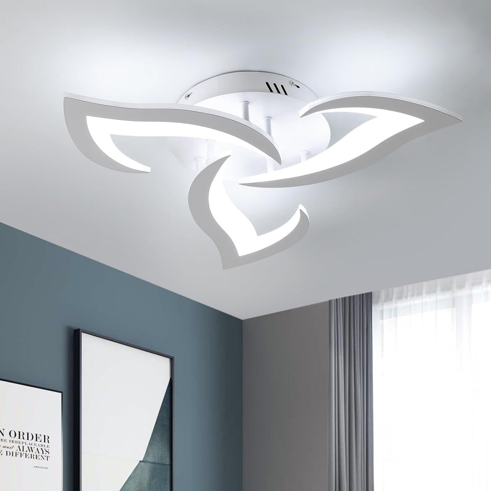 Lovela Flower Deckenleuchte LED 3200 Lumen Schwarz Wohnzimmer Schlafzimmer Design Deckenleuchte modern | Restfield