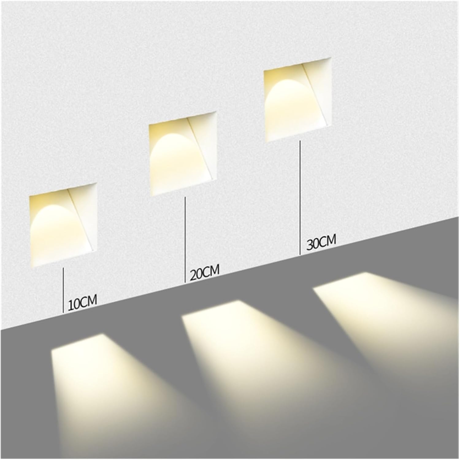 Inbouw Wandlamp LED Sensor 3W Frameloos Modern Trapverlichting Wit | Sansoti