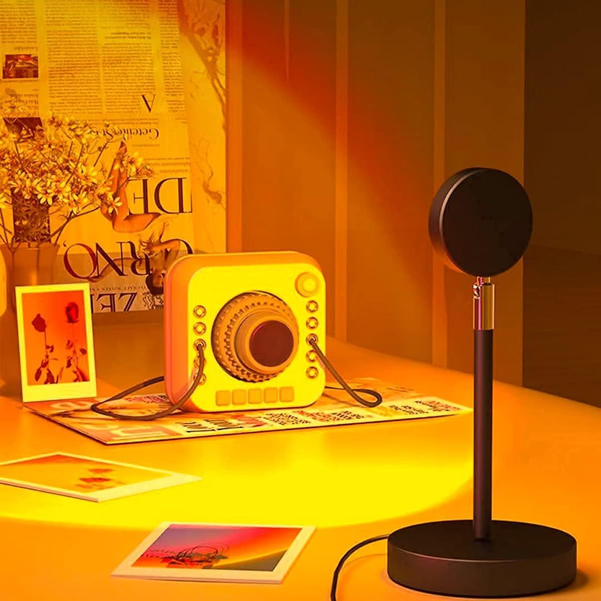 Sfeervolle Sfeerlamp met Zonsondergang Projectie voor Woonkamer Slaapkamer en Sfeerverlichting Interieur | Sansoti
