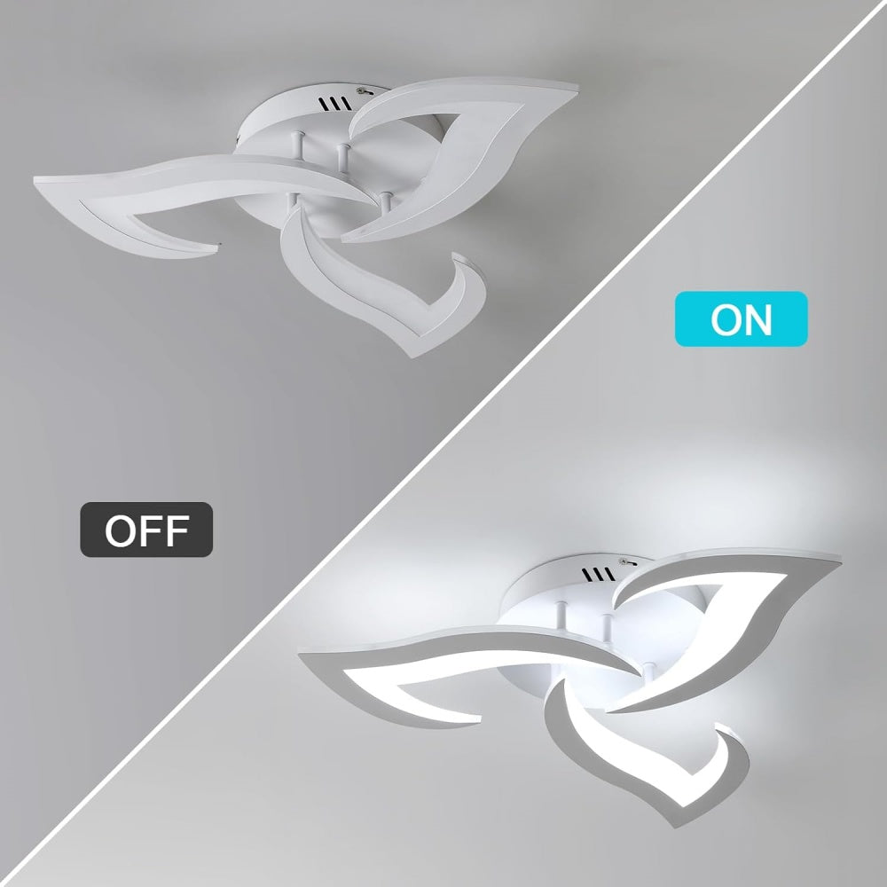 Lovela Flower Deckenleuchte LED 3200 Lumen Schwarz Wohnzimmer Schlafzimmer Design Deckenleuchte modern | Restfield