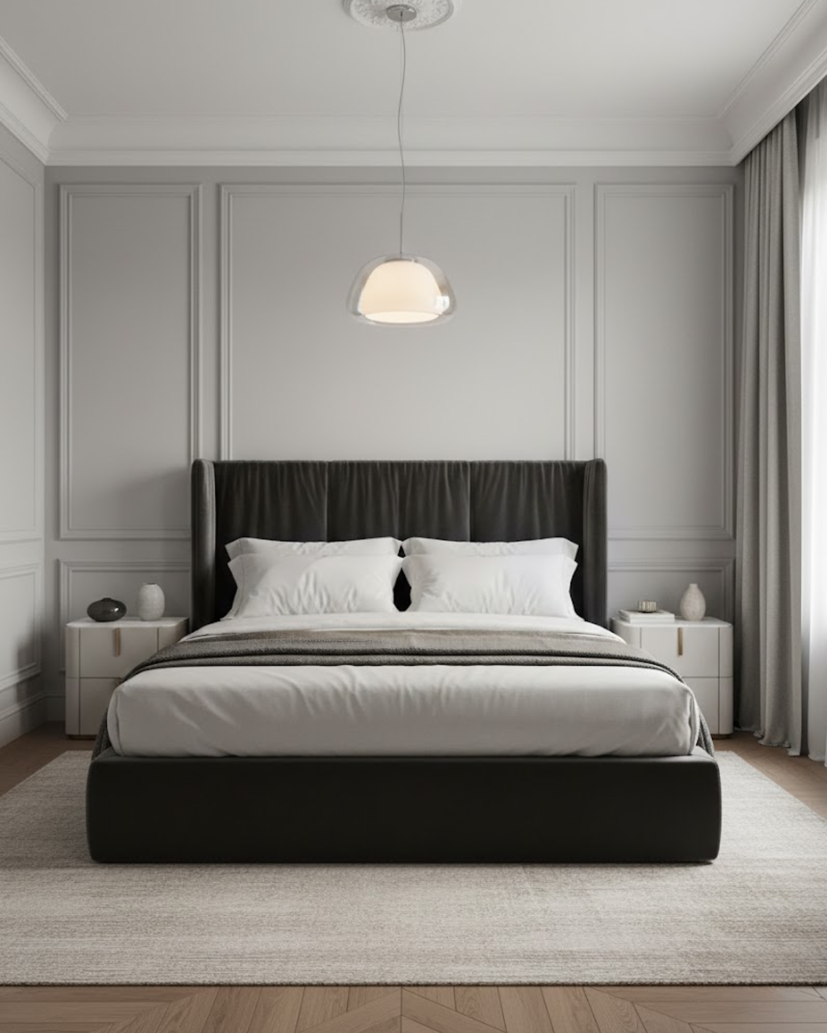 Luxe Glazen Hanglamp Met Mat En Transparant Glas In Minimalistisch Japandi Design | Sansoti