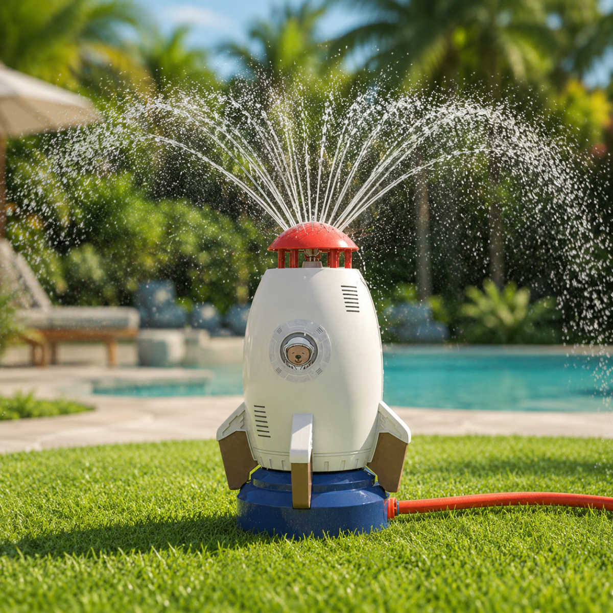 Watersproeier Raket 360° voor Kinderen – Veilig en Duurzaam voor Tuin of Strand | Sansoti