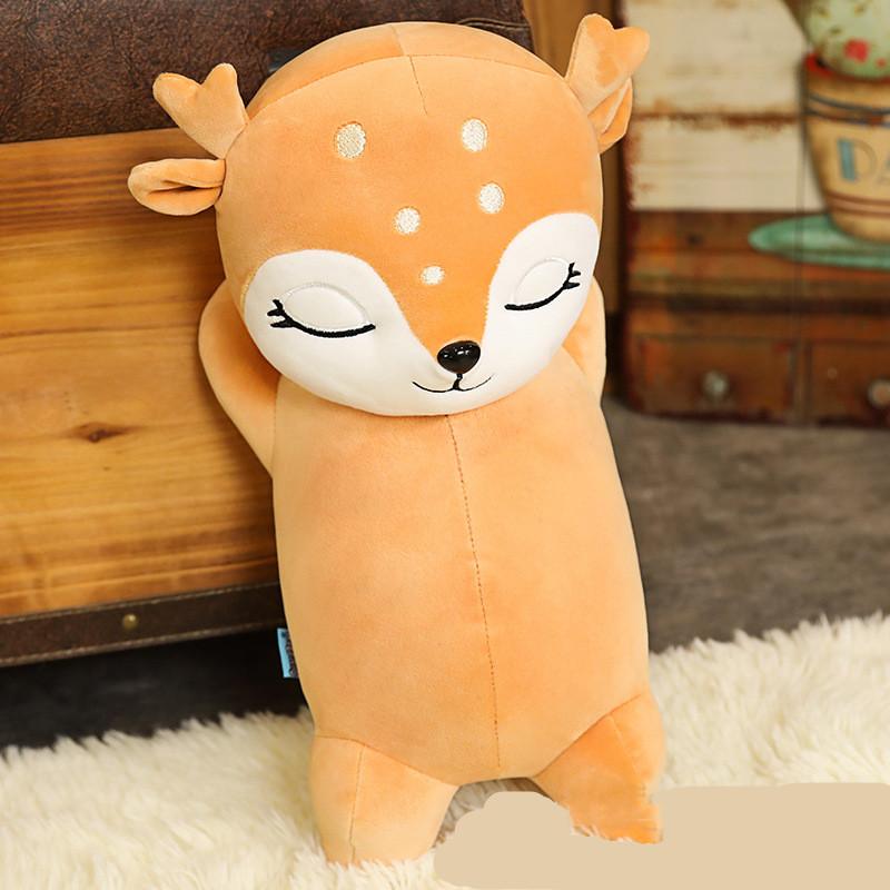 Weiches Rehkitz-Kuscheltier 50 cm Plüschspielzeug für Kinder, Dekoration, Reh Bambi, Kissen, Kinderzimmer, Kuscheltier | Sansoti