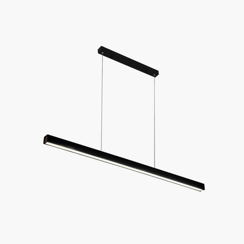 Lineare LED-Hängeleuchte Aluminium Schwarz Kochinsel Esstisch Büro Modern Deckenleuchte Minimalistische Hängeleuchte | Restfield