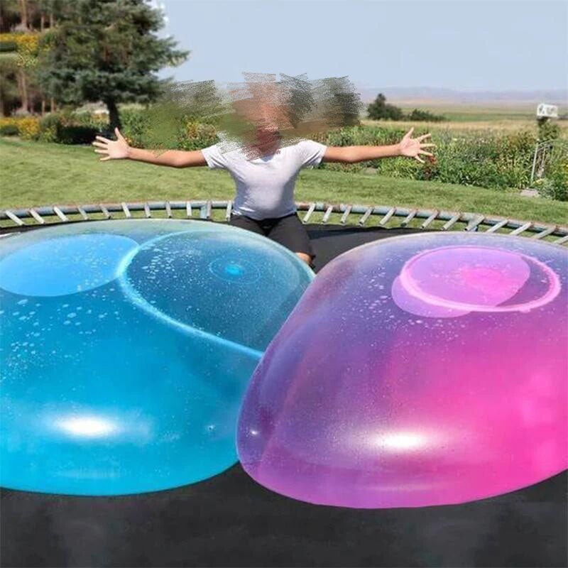 Aufblasbarer transparanter Spielball aus TPR, 60 cm, wasserfestes Outdoor-Spielzeug für Kinder, Sommer, Trampolin, Pool | Sansoti