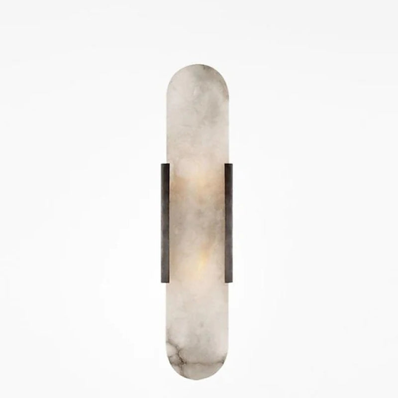 LED Wandlamp Metaal Dolomiet Kristal Slaapkamer Eetkamer Modern Leeslamp Zwart Goud Elegant Design Sfeerverlichting | Sansoti