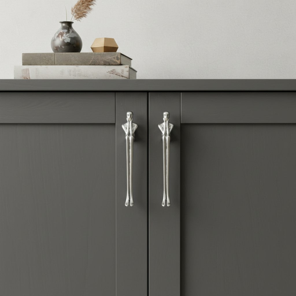 Minimalistische Kastgreep - Messing Zilver Roze - Scandinavisch Design Meubels | Sansoti