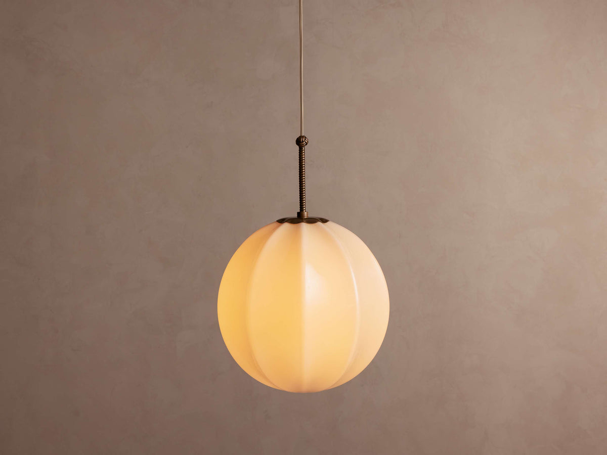 Suspension en verre blanc crème et laiton, style vintage, 12-20 cm, pour salle à manger, entrée et pièce à vivre, éclairage d’ambiance rétro | Sansoti