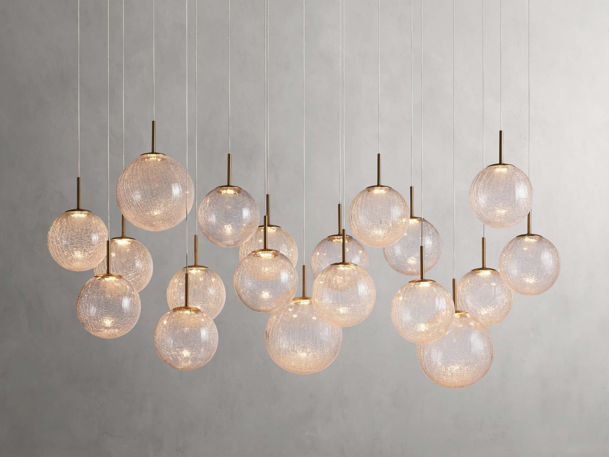 Moderne Lineaire Kroonluchter met Glazen Bollen LED-verlichting voor Eetkamer Woonkamer Eettafel Hangverlichting | Sansoti