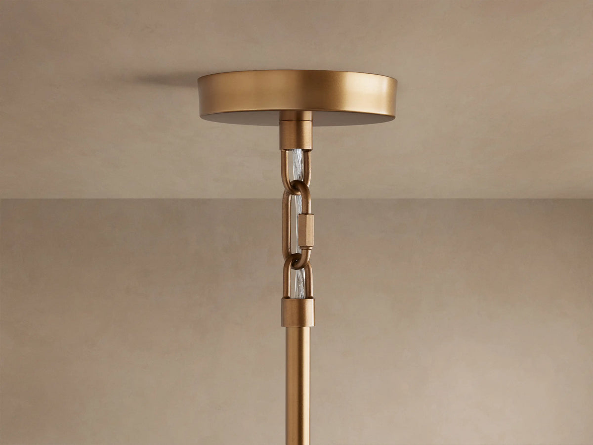 Runder Kronleuchter aus Metall mit Schirmen 42–68 cm Messing Bronze Klassisch Modern Hängeleuchte für Esszimmer Wohnzimmer | Sansoti
