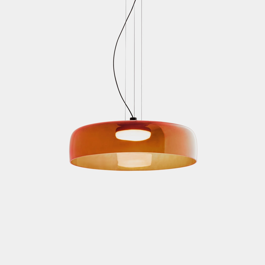 Hängelampe Glas Nordisches Design Geschichtet 1 2 3 Stufen Orange Grün Grau Esszimmer Küche Wohnzimmer Pendelleuchte Warmes Licht LED Einstellbar