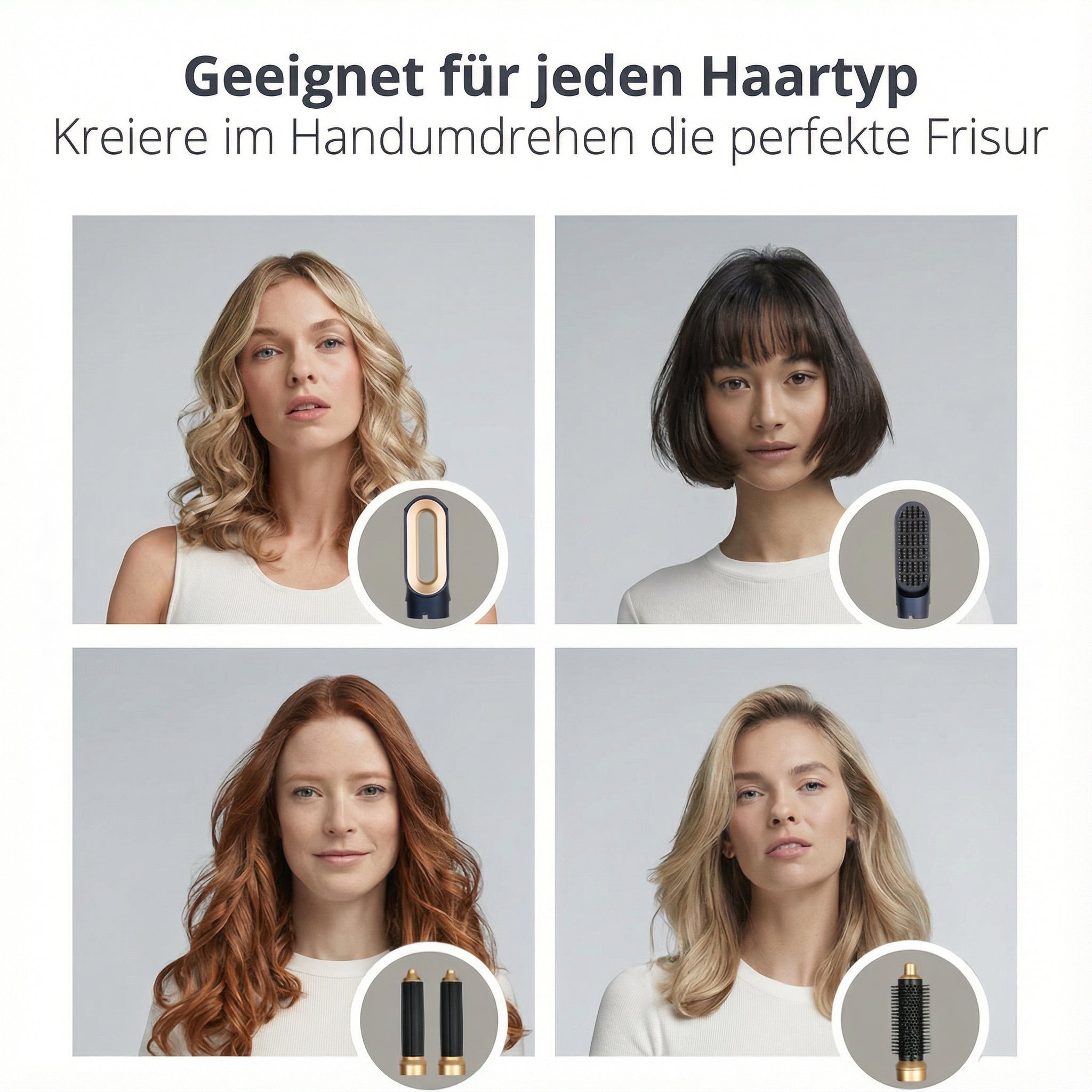 Haarstyler 5-in-1 1000W Ionen-Technologie Multifunctioneel Föhnen Stylen Krullen | Sansoti