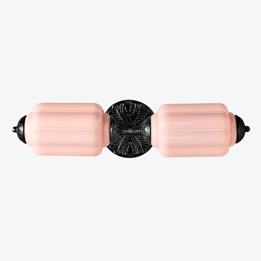 Eloise Vintage Scalloped Milk Glass Wall Sconce - Modern Accent Lighting for Bathroom and Bedroom