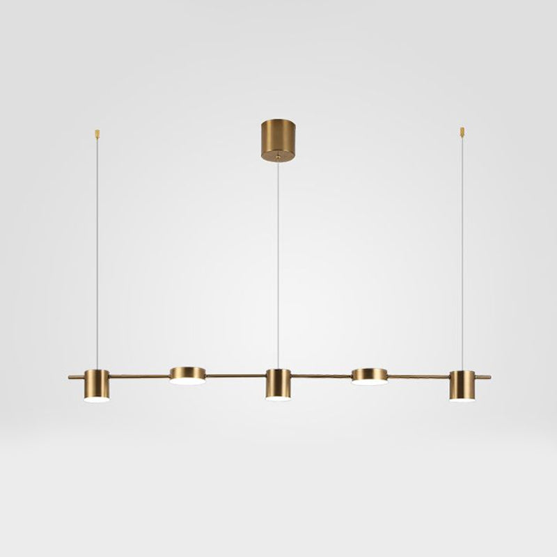 Hängeleuchte Aluminium Schwarz Gold LED 3 5 6 Flammig Küche Wohnzimmer Esszimmer Deckenlampe Strahler Industrial Modern | Restfield