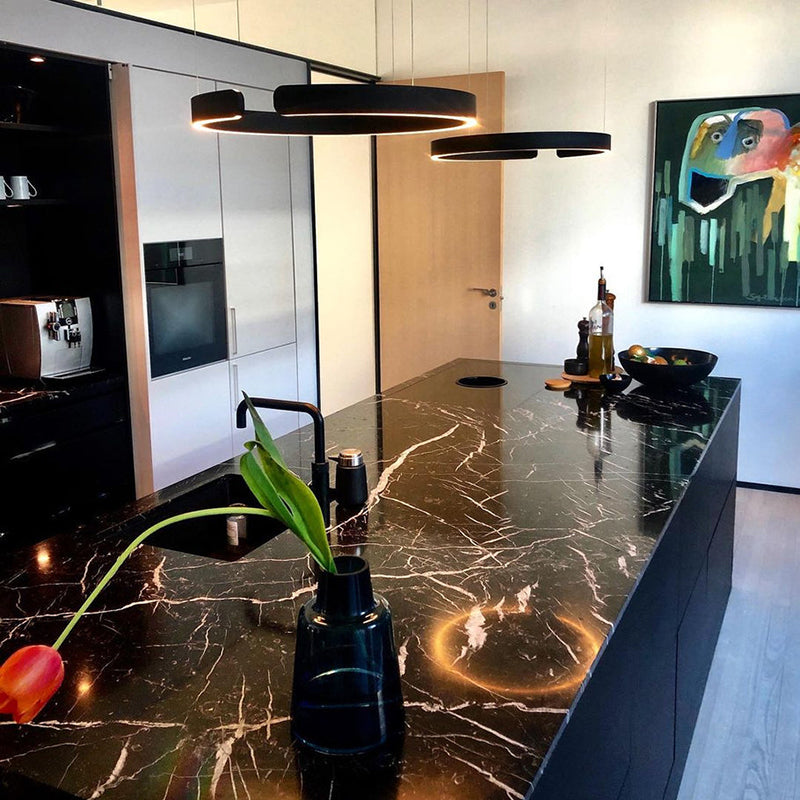 Runde LED-Hängeleuchte Verschiedene Größen Esstisch Wohnzimmer Design Ringlampe Modern | Restfield