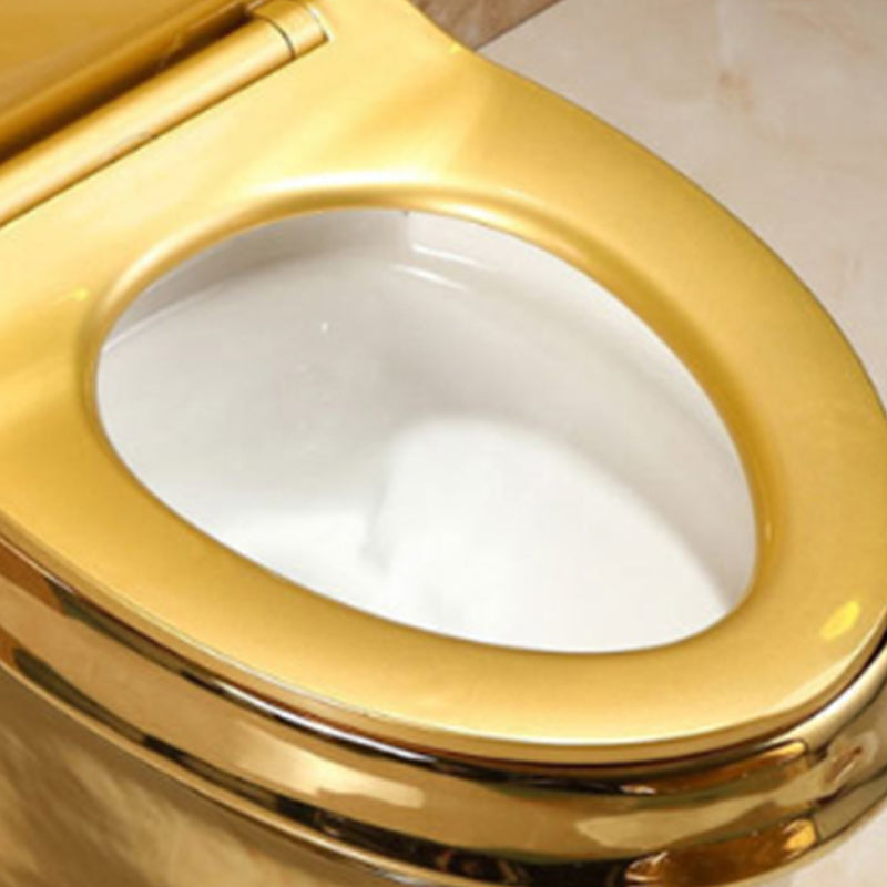 Eendelig Staand Toilet Goudkleurig Keramisch Closet voor Moderne Badkamers | Sansoti