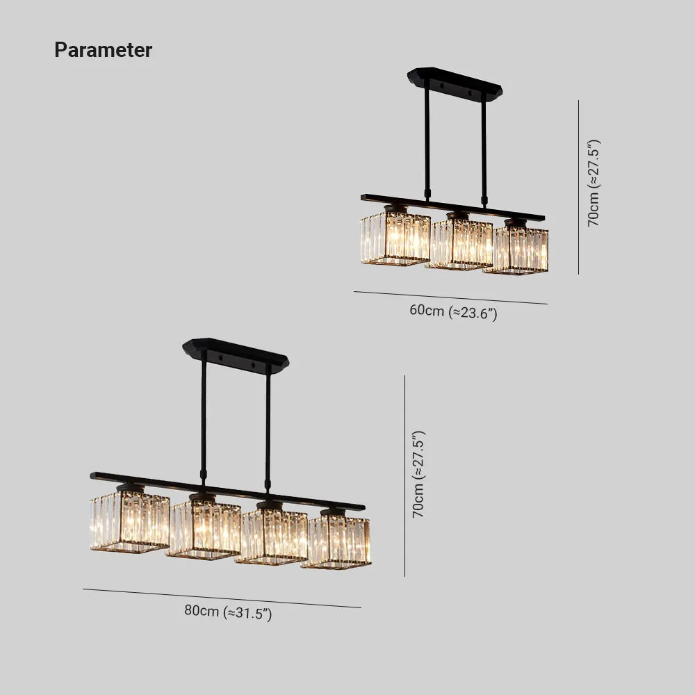 Hängelampe Glas E27 Schwarz 3 oder 4 Licht Esstisch Kochinsel Skandinavische Hängelampe Deckenlampe Küche Wohnzimmer | Restfield