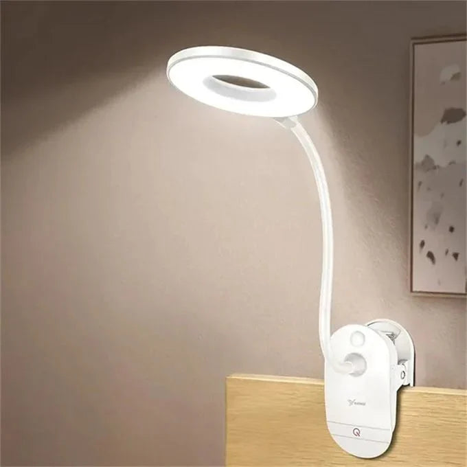 Leeslamp Clip LED Dimbaar USB Oplaadbaar Flexibel Zwanenhals Bed Bureau Reizen | Sansoti